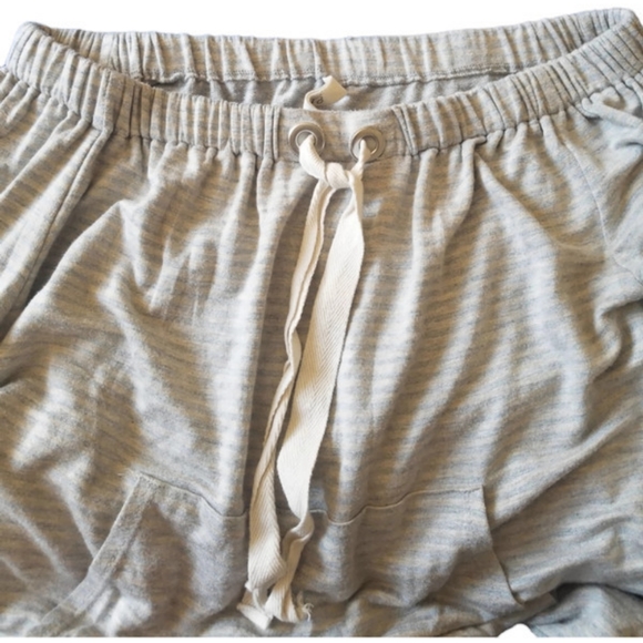 COPY - Elan womens lace up gray long sleeve striped pullover sweatshirt size S - Picture 5 of 6